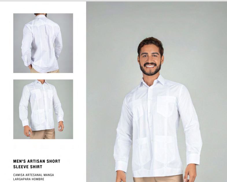 Camisa Guayabera Manga Larga