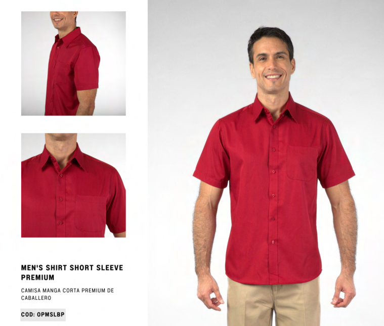 Camisa Premium Manga Corta Caballero