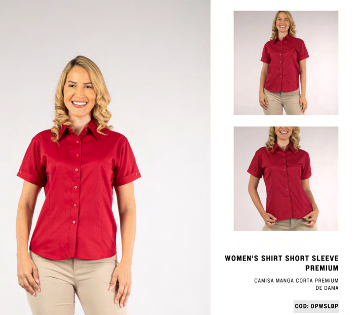 Camisa Premium Manga Corta Dama