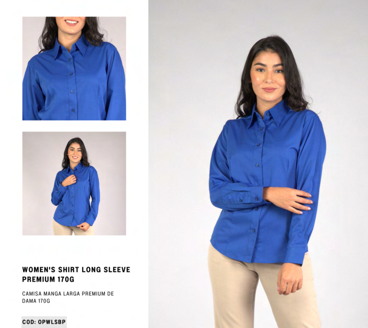 Camisa Premium Manga Larga Dama