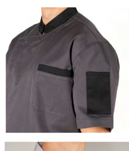 Camisa De Chef Manga Corta 2