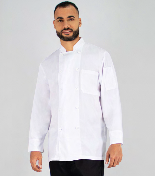 Camisa De Chef Manga Larga