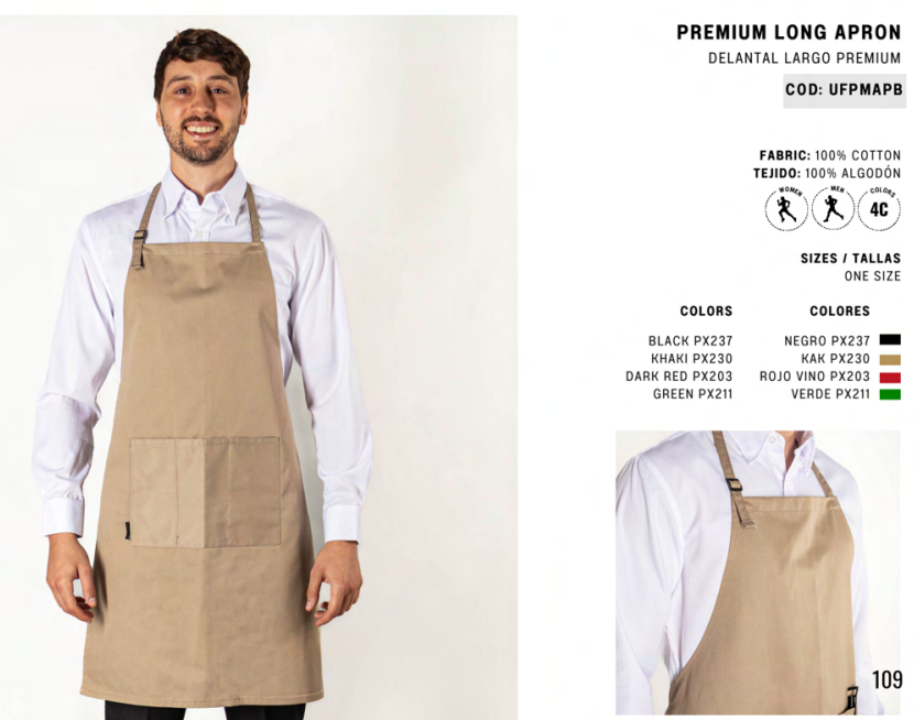 Delantal Largo Premium