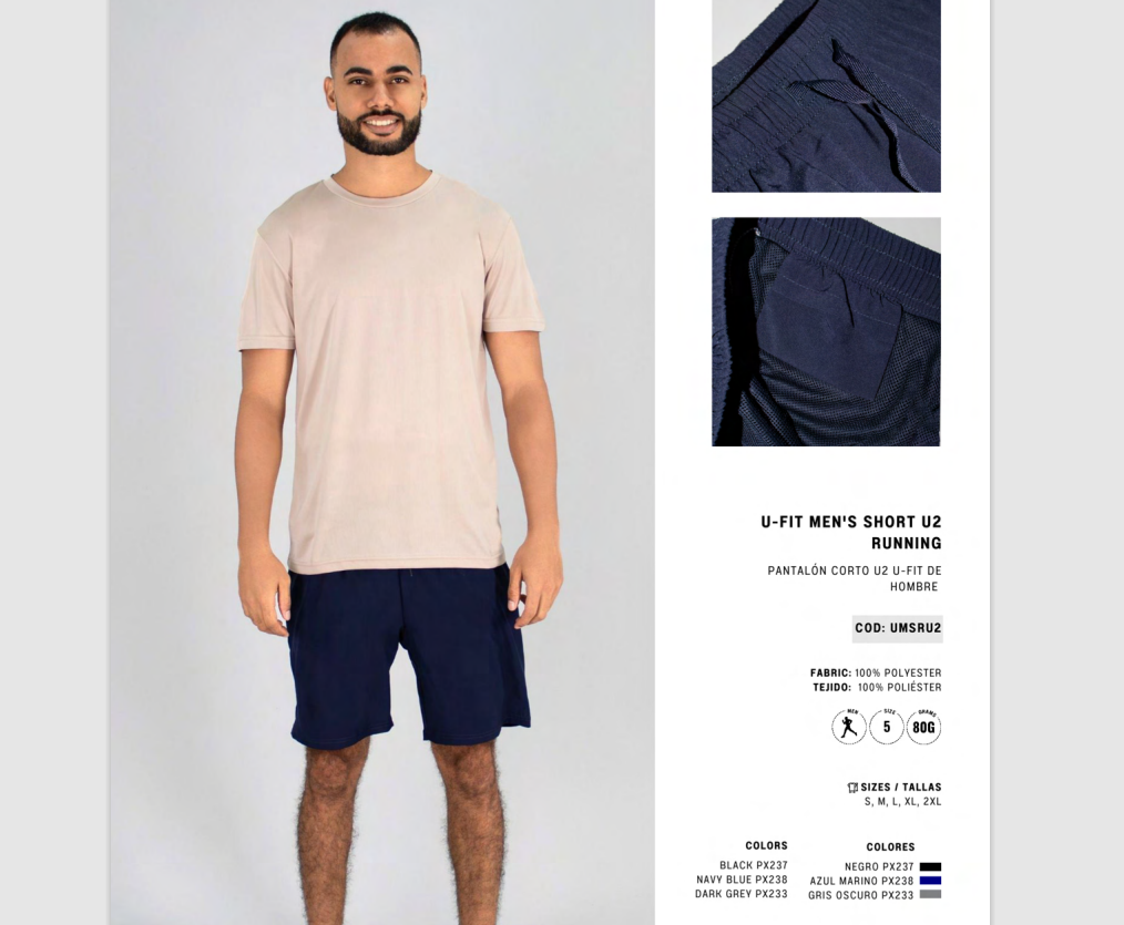 Pantalon Corto Deportivo