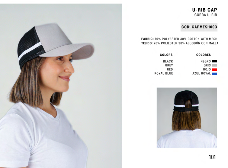 Gorra U Rib