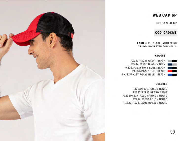 Gorra Web 6 P