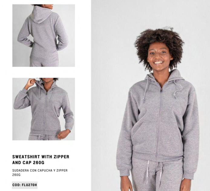 Sudadera Con Capucha Y Ziper