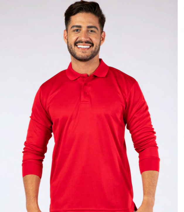 U Fit Polo Manga Larga