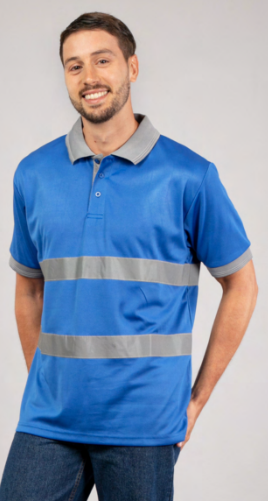 Polo Cool Fit Manga Corta Reflectivo