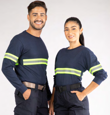 Sueter Cuello Redondo Manga Larga Reflectivo