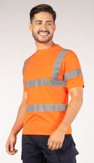 Sueter Cuello Redondo Reflectivo Manga Corta