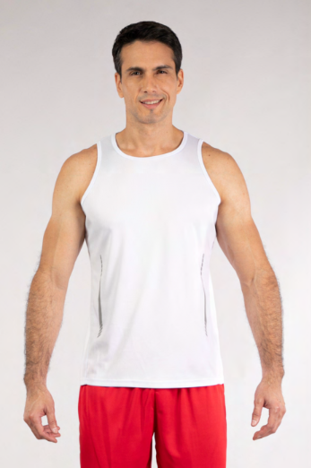 Camiseta U Fit Sin Mangas Con Reflectivo