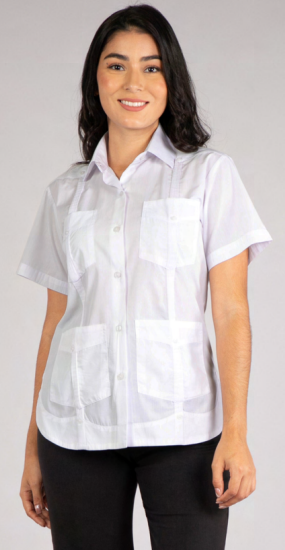 Camisa Artesanal Manga Corta Mujer