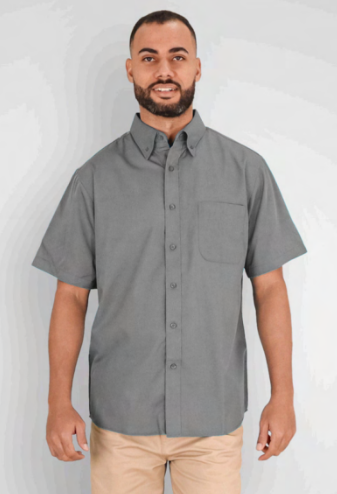 Camisa Oxford Manga Corta Hombre