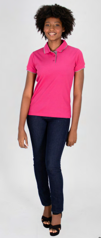 Polo Waffit Dama Con Linea Gris 170g
