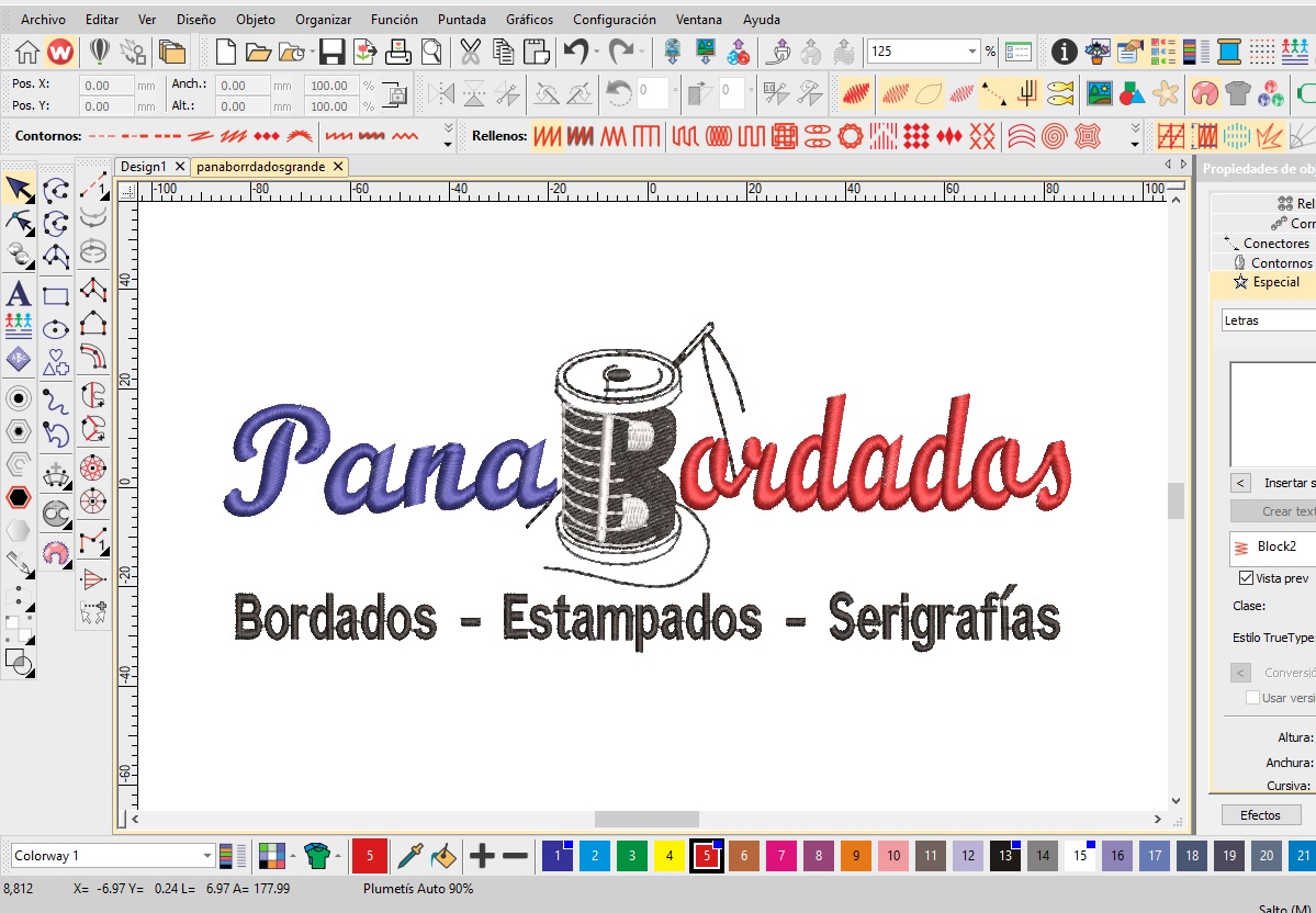Preparación y digitalización bordados